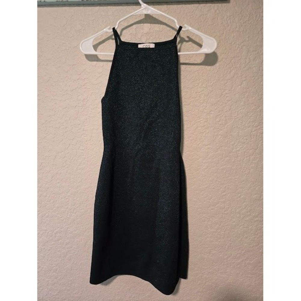 COS Green Shimmer Dress